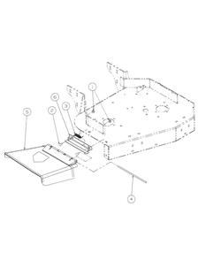 Chute Assembly Diagram and Parts List for G1236 55AC5GMR250-WAM Cub Cadet Lawn Mower